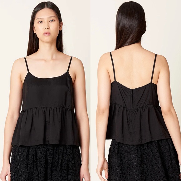 Comme des Garcons Tops - Comme Des Garçons Navy Cupra Babydoll Camisole